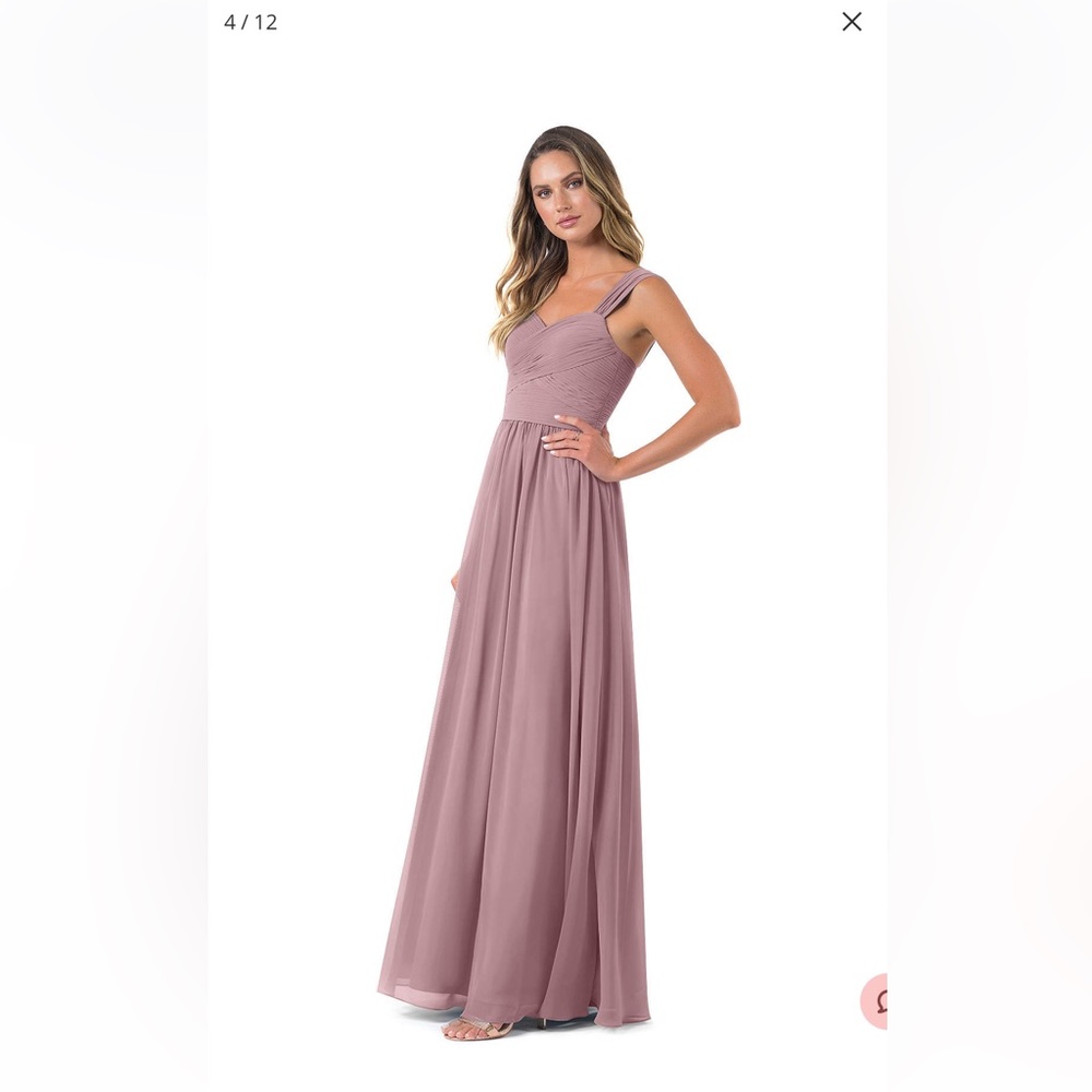 AZAZIE Dusty Rose A-line Chiffon Bridesmaid Dress